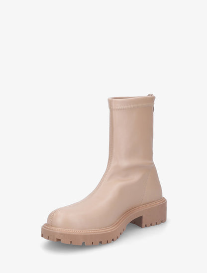 Bottines souples en simili - Taupe - 3