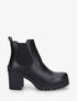 Bottines à semelle et talon crantés - Noir - 1