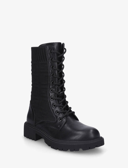 Bottines chaussettes à imprimé grec - Noir - 2