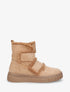 Boots fourrées à scratch - Camel - 1
