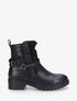 Bottines en simili à deux sangles - Noir - 1