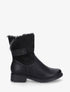 Bottines unies fourrées - Noir - 1