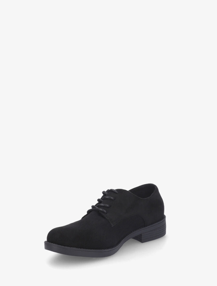 Derbies unies en suédine - Noir - 3