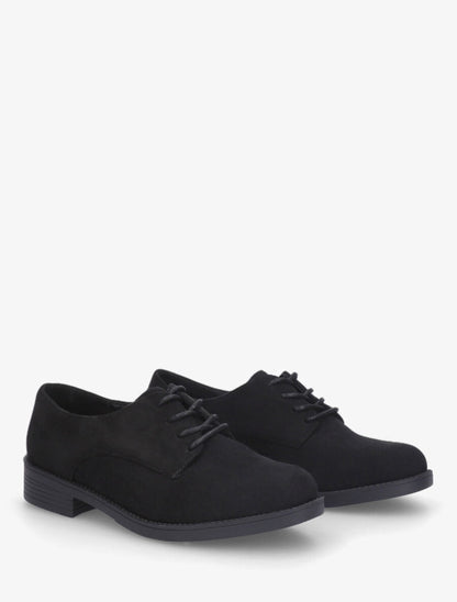 Derbies unies en suédine - Noir - 4