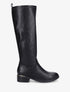 Bottes plates en simili - Noir - 1