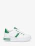 Baskets classiques en simili - Blanc/vert - 5