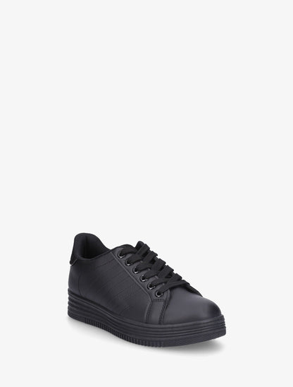Sneakers à semelle texturée - Noir - 2