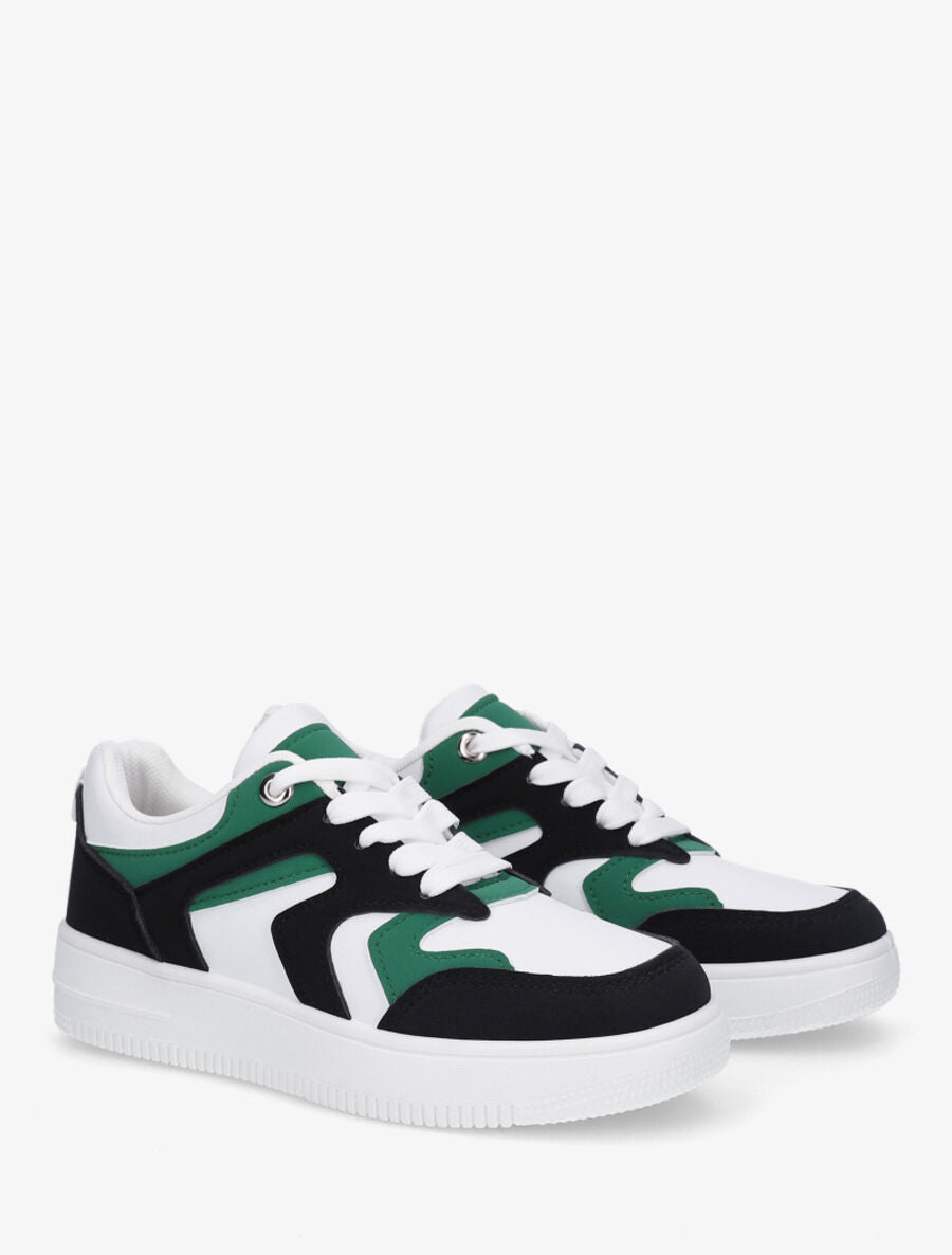 Sneakers classiques en simili - Noir - 4