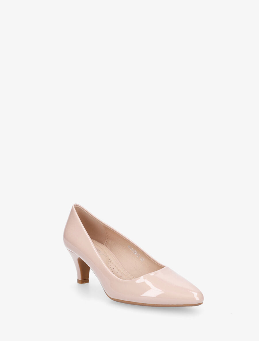 Escarpins vernis unis - Nude - 2