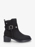 Bottines en suédine à corde - Noir - 1