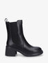 Bottines élastiquées à talon - Noir - 5