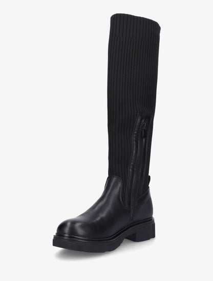 Bottes chaussettes unis - Noir - 3