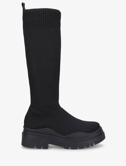Bottes chaussettes plates - Noir - 5