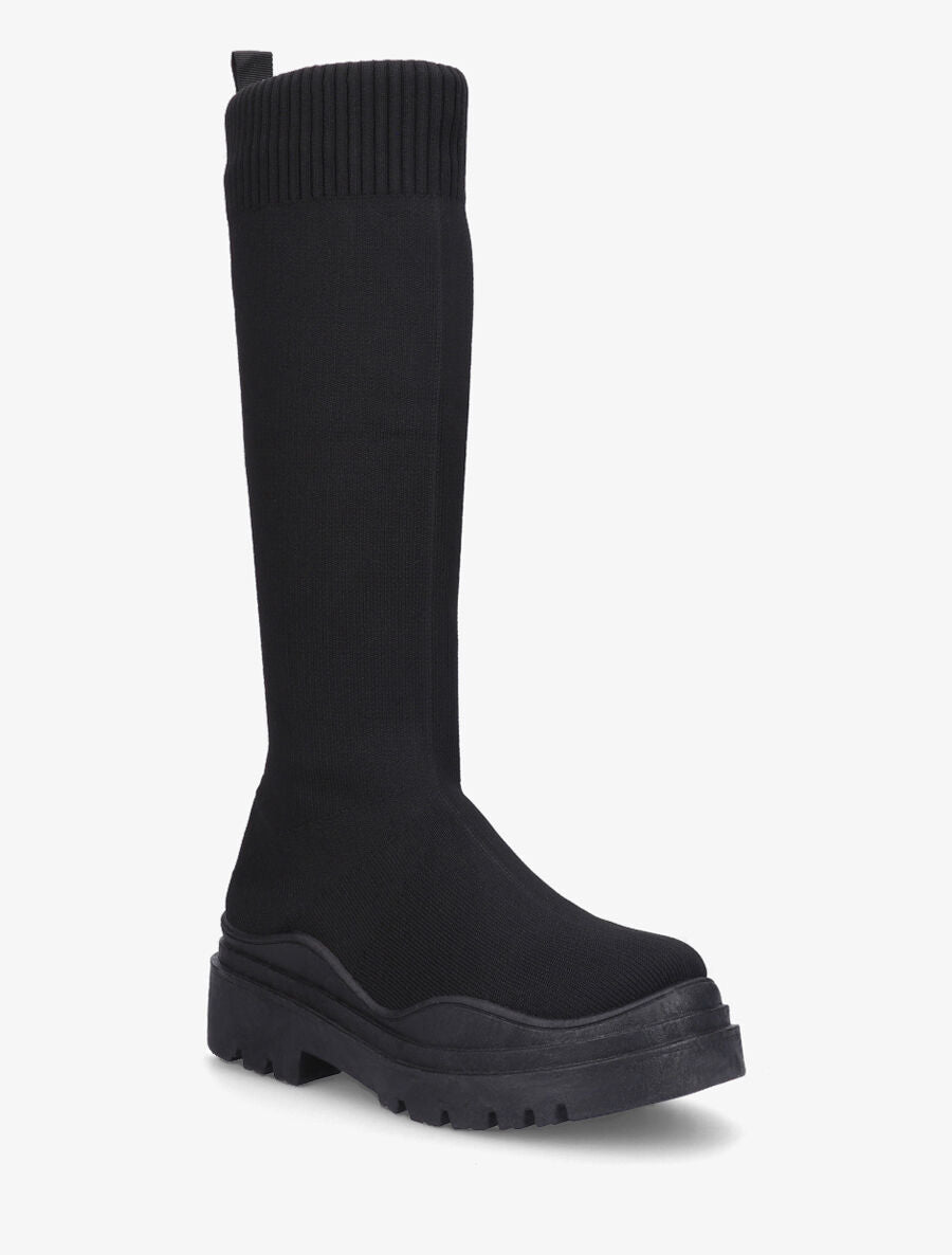 Bottes chaussettes plates - Noir - 2