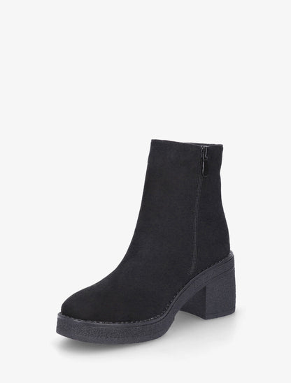 Bottines en suédine - Noir - 3