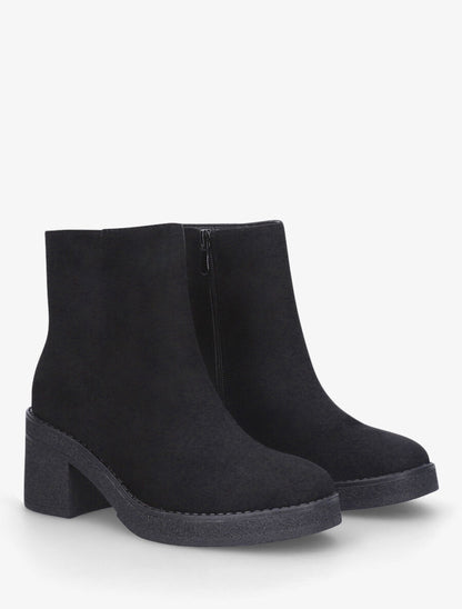 Bottines en suédine - Noir - 4