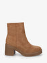 Bottines en suédine - Camel - 1