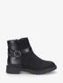Bottines plates bimatière à boucle - Noir - 5
