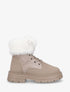 Bottines à lacets fourrées - Taupe - 5