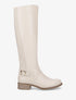 Bottes plates en simili - Beige - 5