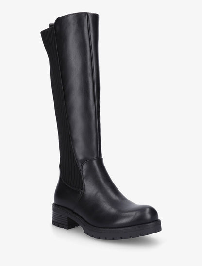 Bottes unies bi-matière - Noir - 2