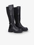 Bottes bi-matière à semelle striée - Noir - 5
