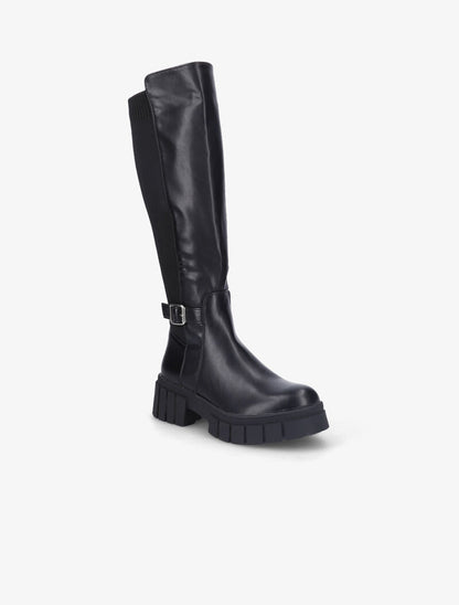 Bottes bi-matière à semelle striée - Noir - 3