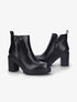 Bottines à talon haut carré - Noir - 1