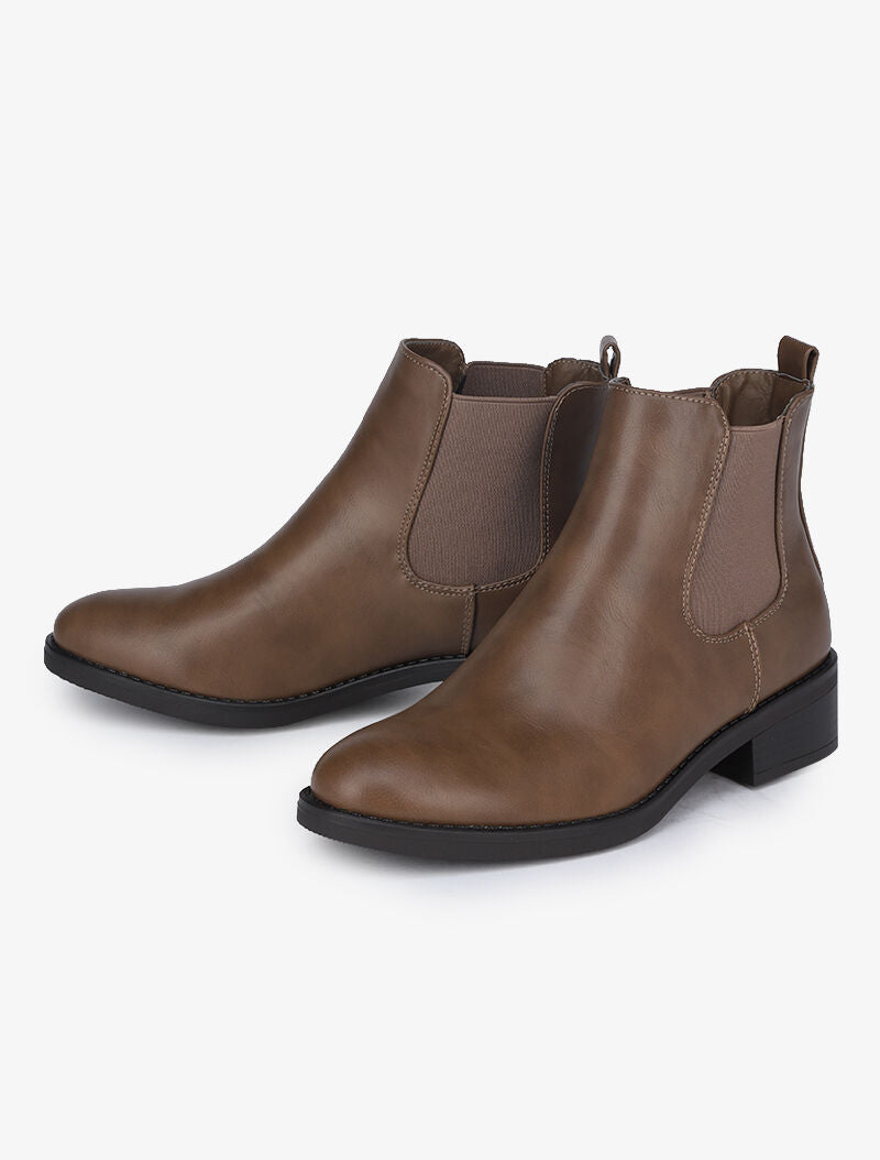 Chelsea boots unies - Marron - 5