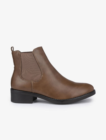 Chelsea boots unies - Marron - 2