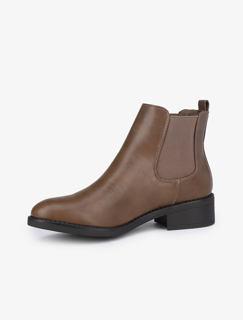 Chelsea boots unies - Marron - 4