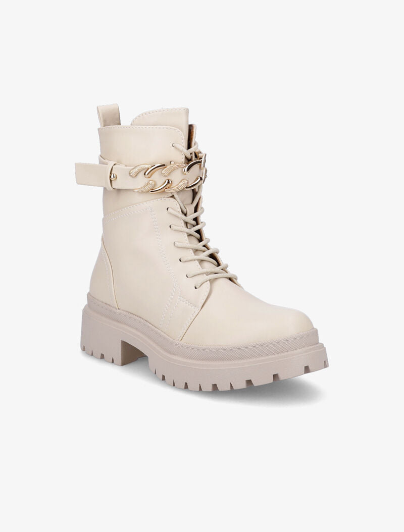 Rangers à sangle style chaîne - Beige - 2