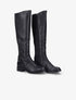 Bottes cavalières élastiquées - Noir - 1