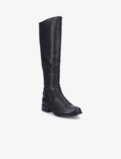 Bottes cavalières élastiquées - Noir - 3