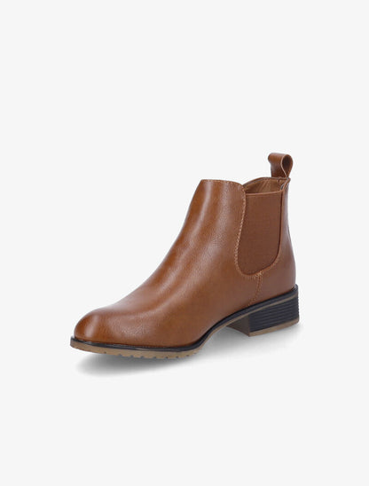 Chelsea boots plates en simili - Camel - 3