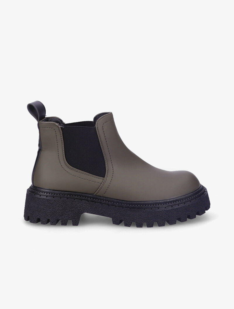 Chelsea boots à semelles texturées et crantées - Gris - 5