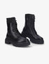 Bottines en simili à plateforme crantée - Noir - 5