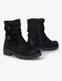 Bottines suédées effet plissé - Noir - 5
