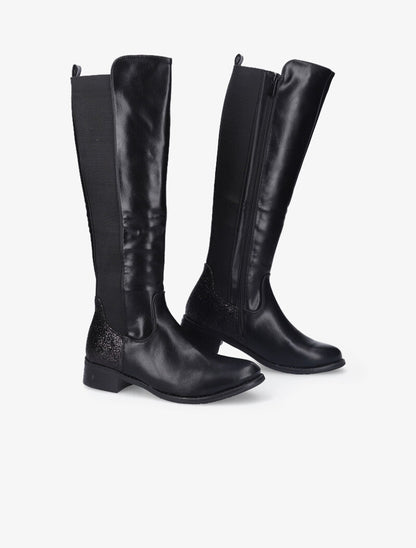 Bottes à contrefort pailleté - Noir - 5