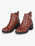 Bottines casual à bride décorative - Camel - 1