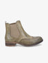 Chelsea boots à bouts effet python - Kaki - 1