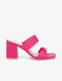 Mules en néoprène à ganses torsadées - Fuchsia - 5