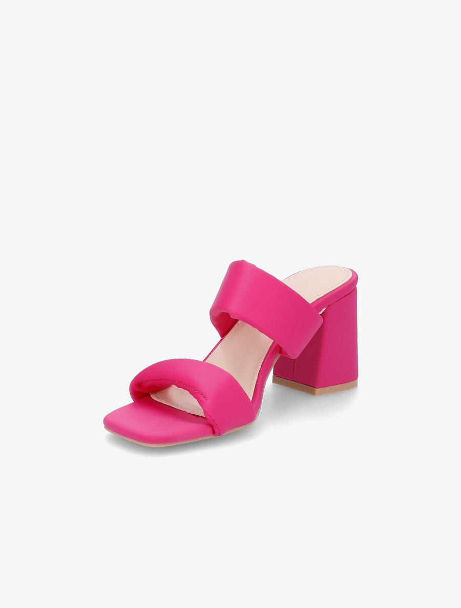 Mules en néoprène à ganses torsadées - Fuchsia - 3