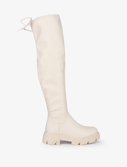 Cuissardes à semelles crantées - Beige - 2