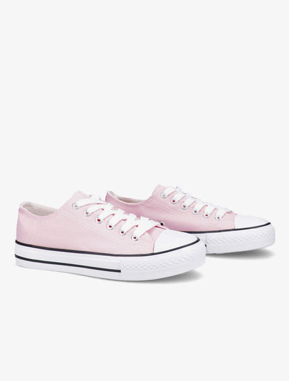 Tennis basses à semelle en gomme - Rose pâle - 4