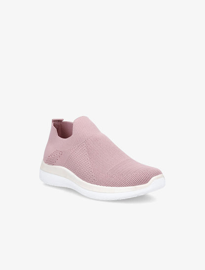 Baskets en mesh stylisé - Rose - 2