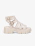 Sandales style spartiates à semelles crantées - Beige - 5