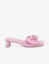 Mules striées à noeud - Fushia - 5