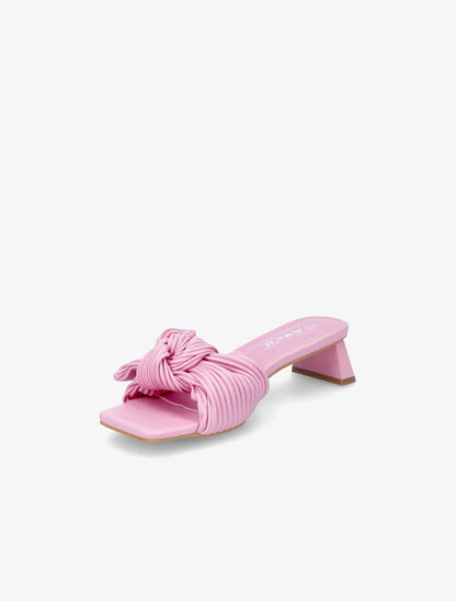Mules striées à noeud - Fushia - 3