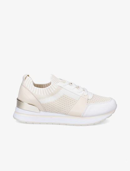 Baskets en mesh et simili - Beige - 5